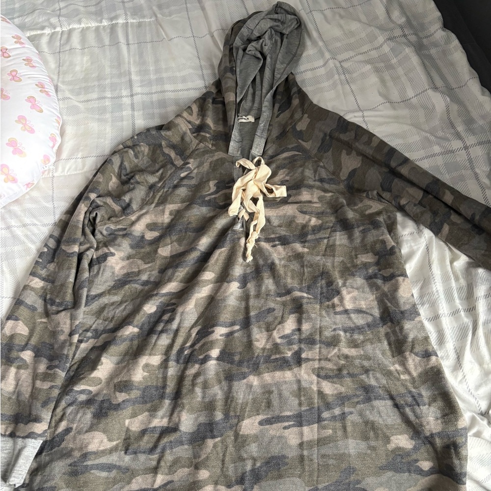 Camouflage Hooded Sweatshirt